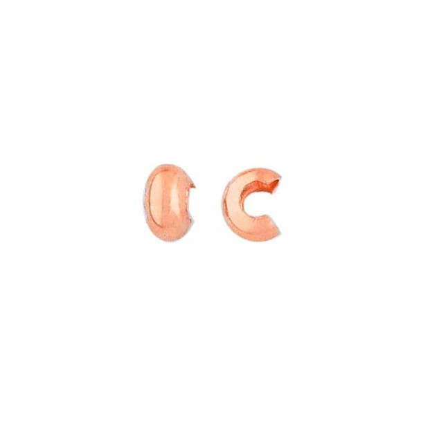 Copper Crimp Bead Cover 4Mm | Sold By Each | 629774