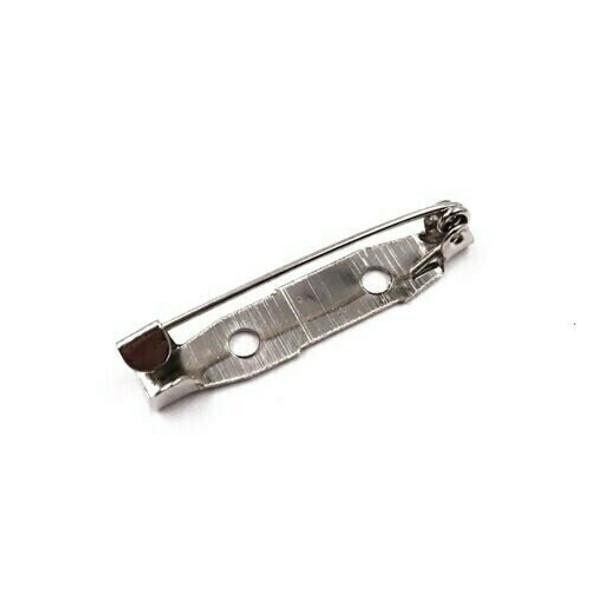 Base Metal Silver Pin Back 3 cm | Sold By Each | XZ030