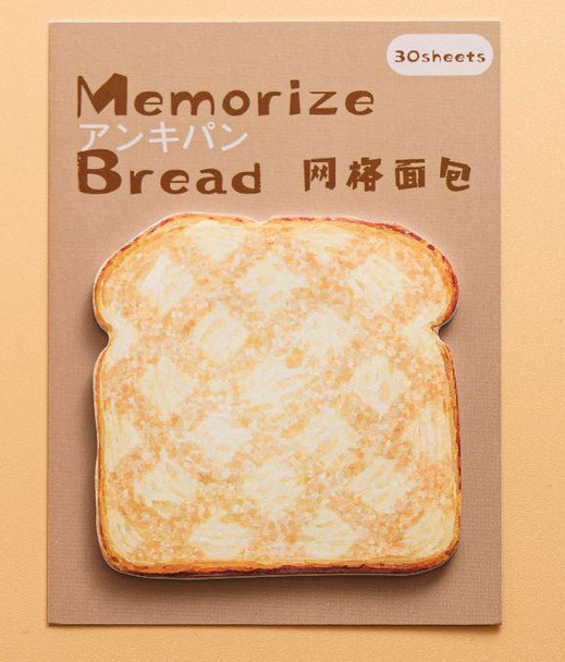 Sticky Notes | Bread Shape | Grid | 30 Sheets | 50526