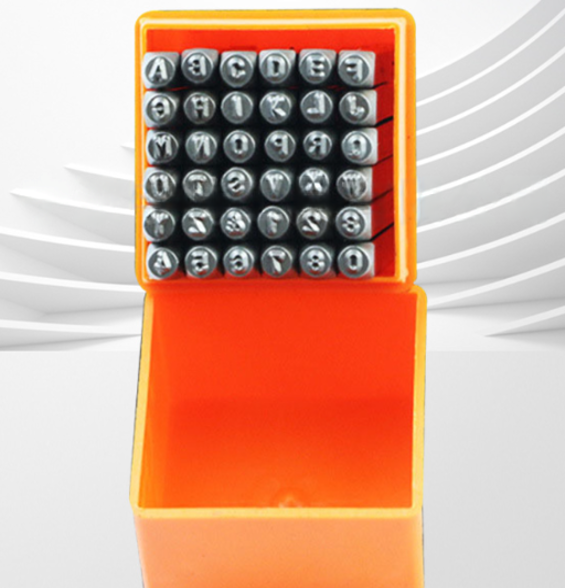 Diy Steel Stamps | 36Pcs Set | Letters & Numbers | 4mm | 50662