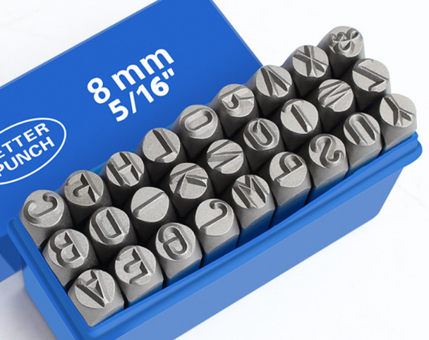 Steel Stamp Punch | Letters | English | 8mm | 50674