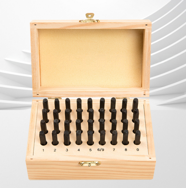 Steel Stamps | 36Pcs Set With Wooden Box | Letters & Numbers | 2mm | 50666