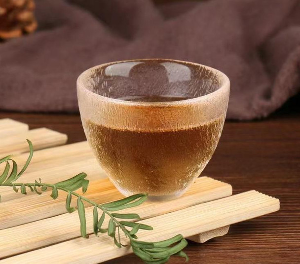 Japanese Glass Tea Cup | Hammered Texture | Kung Fu Master Cup | No.21 | 4435