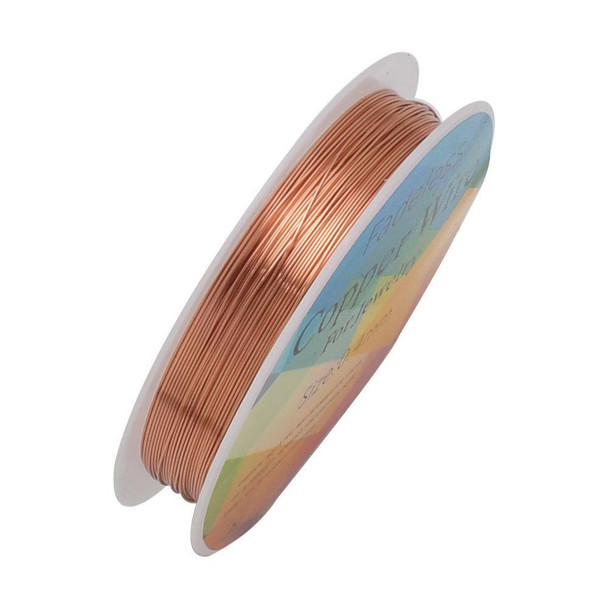 Non-Tarnish Copper Wire | Jewellery Making Wire | Rose Gold (Red Copper) | 1.0Mm | 4876