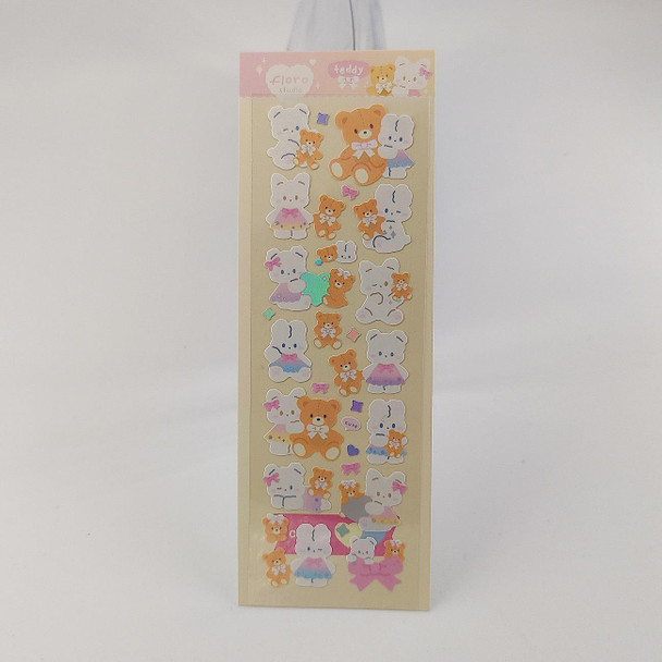 Laser Cartoon Sticker Pack | Plush Bunny | 50796