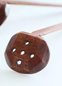 Japanese Hot Pot Soup Ladle | Bamboo Handle | Slotted Spoon | 22cm | 24693