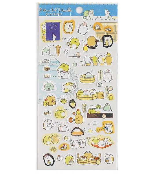 Foil Corner Bear Stickers | Bath Time | 50802
