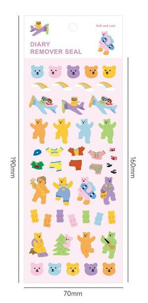 Holographic Bear Stickers | Soft and Cute | 50824