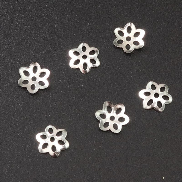 Bead Cap Spacer | Base Metal | Silver | 10 mm | Sold By 10 Pcs/Pk | 250082