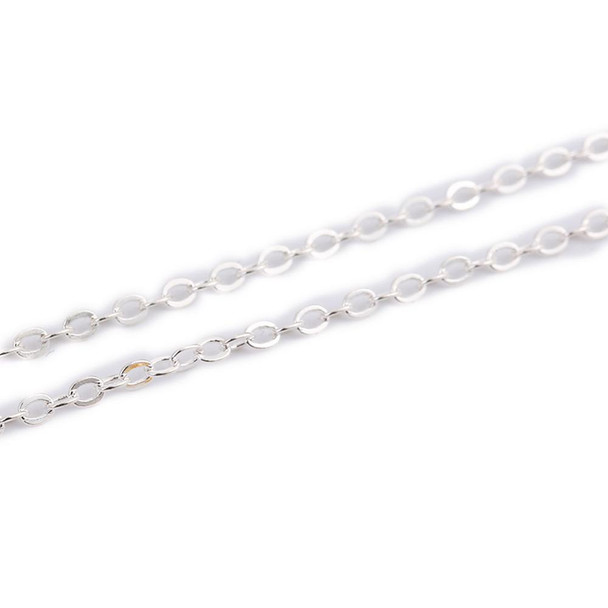 O Cross Chain | Silver Plated | 2M | 250107
