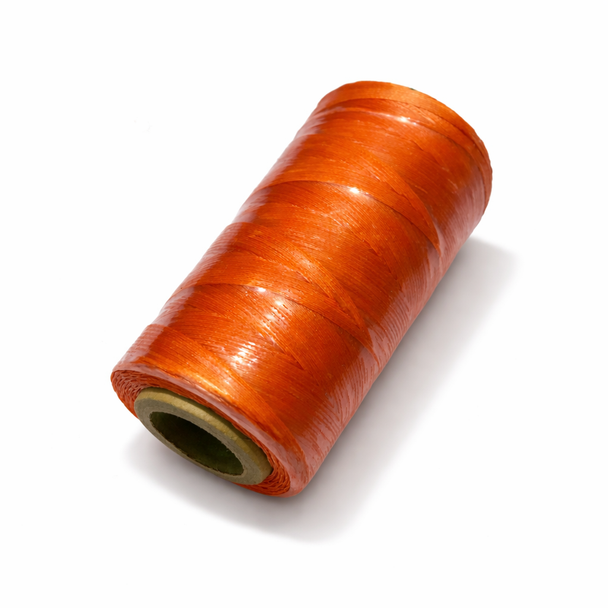 Nylon Cord Coated in Wax 1 mm | Orange | Sold by 220m Spool | NWS013
