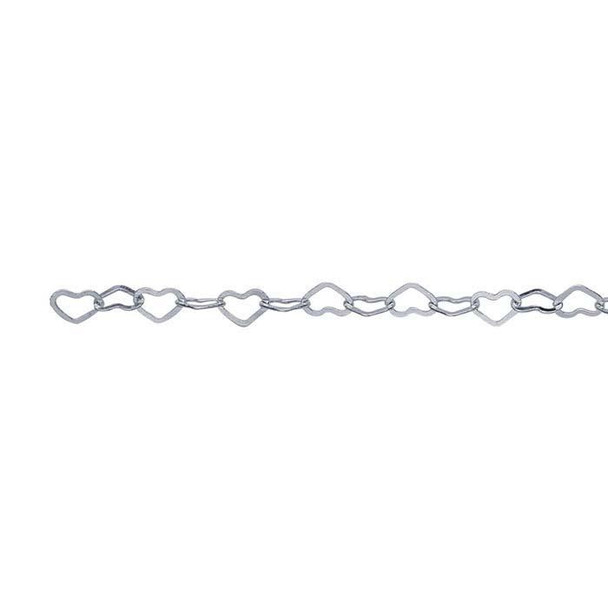 Sterling Silver 1.9mm Heart Link Chain | Sold By CM | Bulk Discount | 614414B