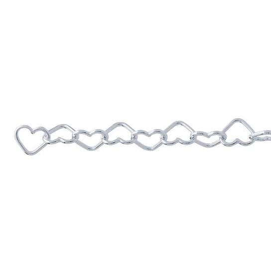 Sterling Silver 4.6mm Heart Link Chain | Sold By CM | Bulk Discount | 683692B