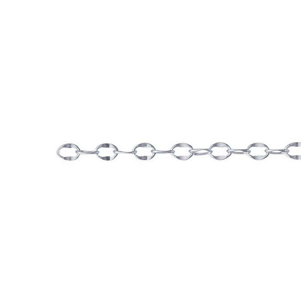 Sterling Silver 2mm Dapped Cable Chain| Sold By CM | Bulk Discount | 614393B