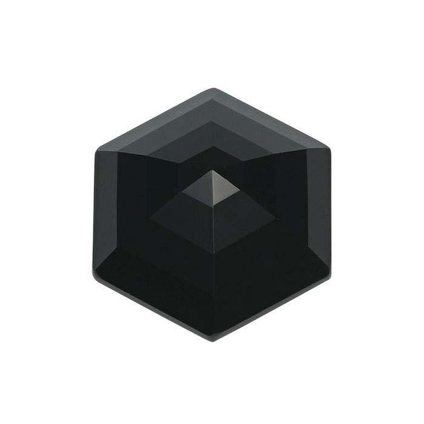Black Spinel | Rose Cut Hexagon | 5mm | 78412
