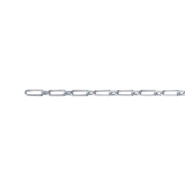 Sterling Silver Oval Beveled Long And Short Chain 1.2mm | Sold by CM | Bulk Discount | 614394B