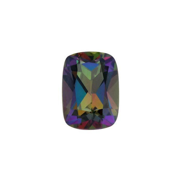 Azotic® Green Mystic™ Topaz Gemstone | Cushion Faceted | 7 x 5mm | 60306