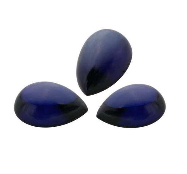 Lab-Grown Sapphire | Pear Cabochon | 7 x 5mm Pear Cabochon | 78185