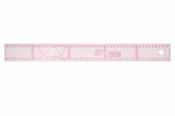 Transparent Quilting Ruler | Patchwork Sewing Grid Ruler with Angle & Measurement Guides | 60cm