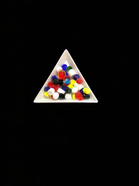 Fusing Glass Botton | Flower Mix | 90 COE | 10g