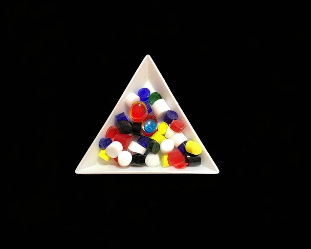 Glass Button for Fusing, Enamel & Torch Work | Mix Colour | 90 COE | 10g