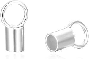 Sterling Silver End Cap | 1.3mm ID | Sold by Pc| 693436/10EA