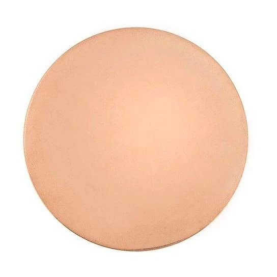 Copper Round Disc | Diameter 50mm, Thickness 0.8mm | Sheet For Enamelling And Metalsmithing | T260446