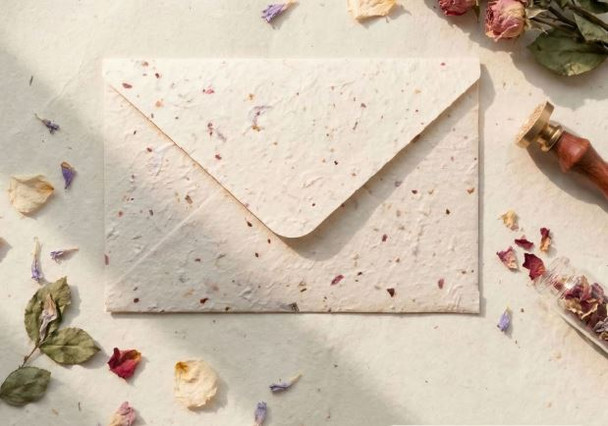 Pressed Flower Paper Envelope 16 X 11cm | H2604070