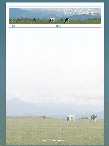 Sketch/Note Pad | Green Pasture Grazing 69779370336751
