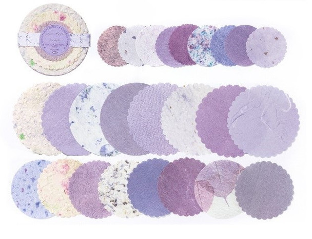 Paper Disc Series Textured Material Papers | Smoke Purple Starlight | 6937046272372
