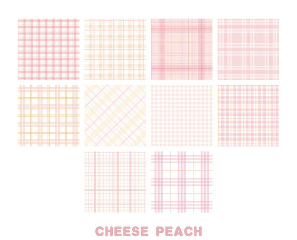 Patterned Notes | Cheese Peach | 200 Sheets | 6974372346124