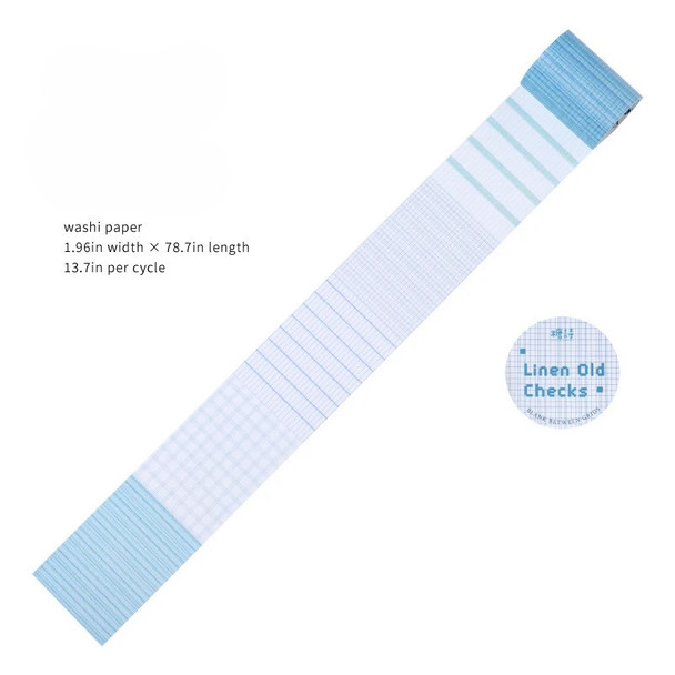 Washi Tape | Linen Old Checks | 6978422072629