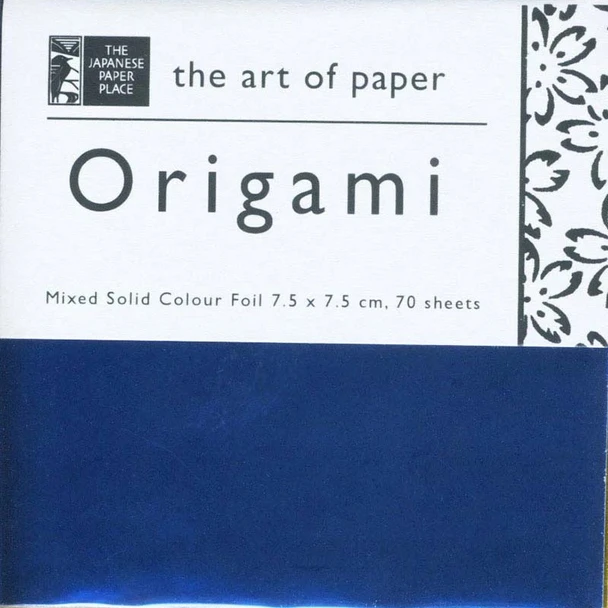 Origami Paper Pack | JPP Foil | Mixed Solid Colour | 3" x 3" | 70 Sheets | ORI2027