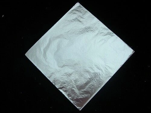 Fine Silver Foil (Thick Foil), 110x110 mm 2.5 micro, Sold By Sheet | FSF25