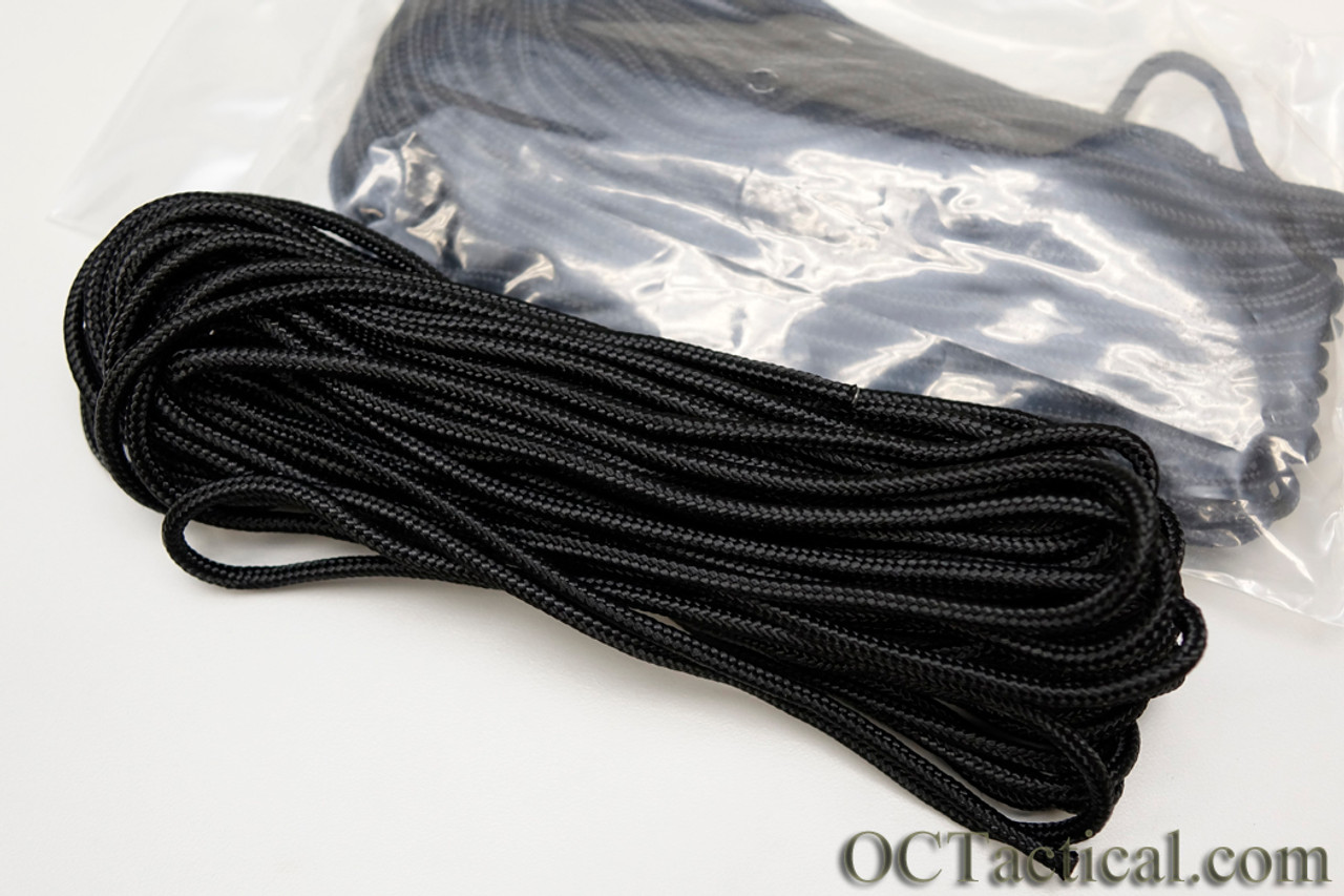 3mm Black Tactical Nylon Cord 50 Feet With Cord Winder - OC Tactical