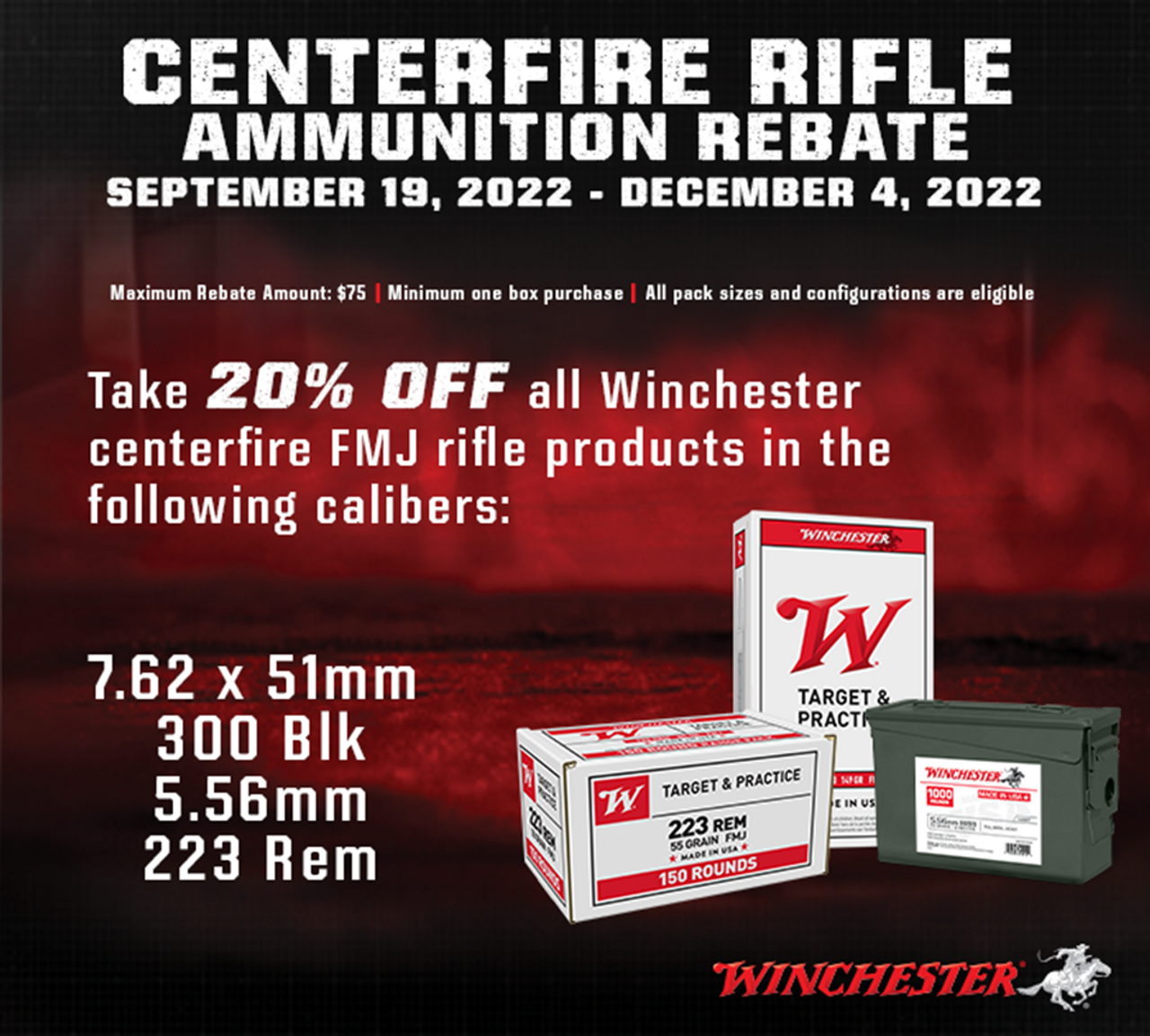 Winchester Rebate Eligible! Products