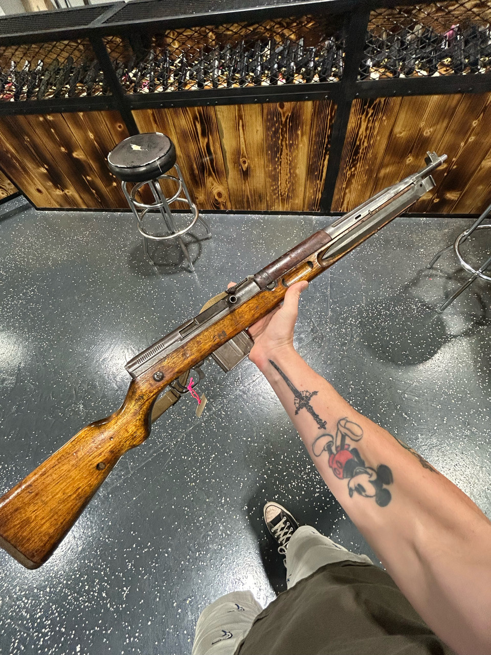 USED Czech VZ-52 M52 Side Folding Bayonet 7.62x45 Rifle