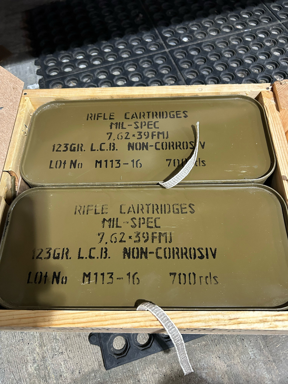 Russian Mil-Spec 123 gr 7.62x39 640 rds Spam Can