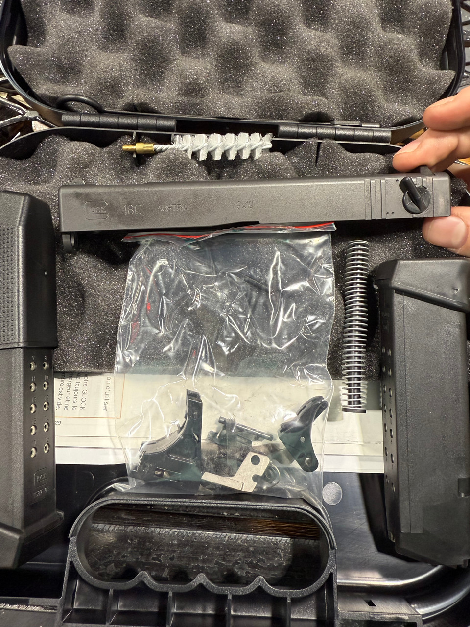 Glock 18C G18 9mm Full Auto Parts Kit Factory Compensated