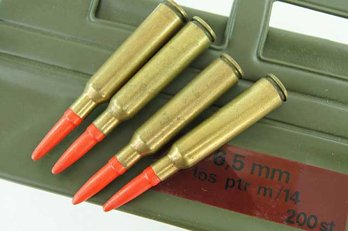 READ THIS TWICE - 6.5x55 Swedish M14 Blank Wooden Projectile - 20 rds