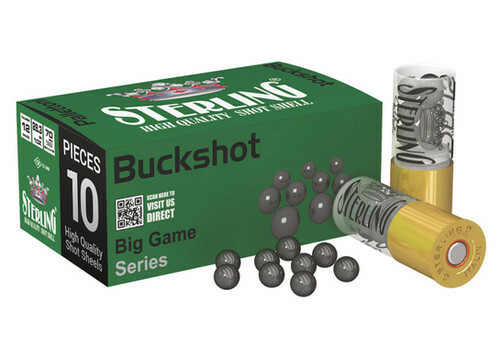FULL CASE - Sterling 12 Gauge 2-3/4″ Big Game Series 9 Pellet #00 Buckshot - 200rds
