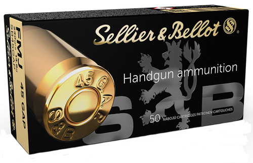 Sellier & Bellot SB45GAP Handgun 45 GAP 230 gr Full Metal Jacket (FMJ) - 1,000rds