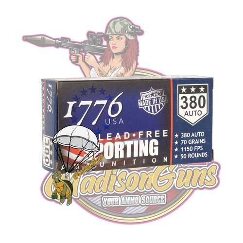 1776 USA - Lead Free Sporting 380 ACP 70 gr Lead Free Ball - 1,000rds