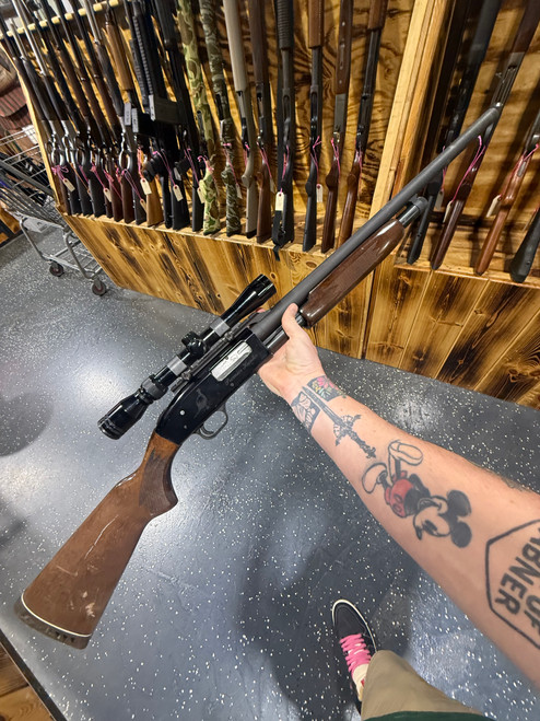 USED Mossberg 500A 12GA Pump Action Shotgun  W Rifle Barrel