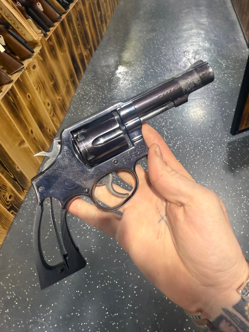 USED Smith & Wesson 10-3 4 Inch Bull Barrel - Broken