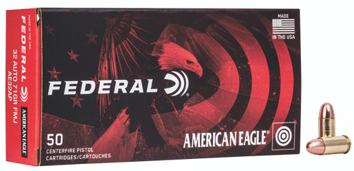 Federal AE32AP American Eagle 32 ACP 71 gr Full Metal Jacket FMJ - 50rds