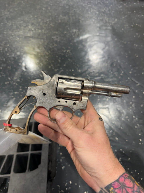 USED Spanish 38 Special Smith Style Engraved Revolver Project