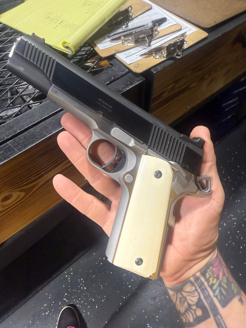 USED Springfield Ronin 1911 9mm Semi Auto W Ivory Grips
