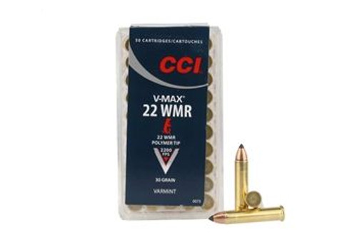 CCI 0073 Varmint 22 Mag 30 gr V-Max Polymer Tip - 50rds