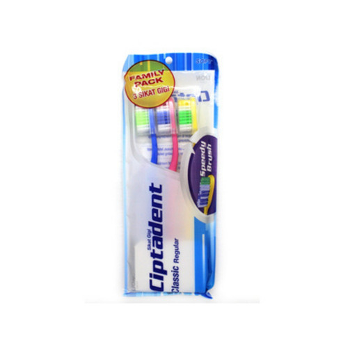 CIPTADENT Toothbrush Classic Regular (3's)